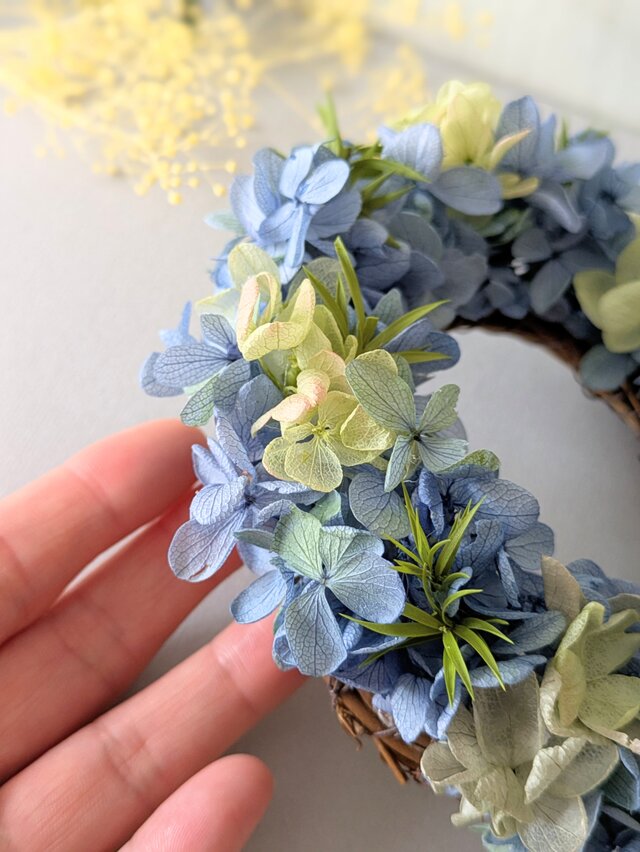 ◇初夏のリース◆紫陽花リース◇ナチュラル c3a190ffb20fc8570267fae8ce9011