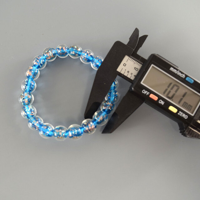 10mm 沖縄 とんぼガラス ブレスレット 蓄光 UDA210 | iichi 日々の