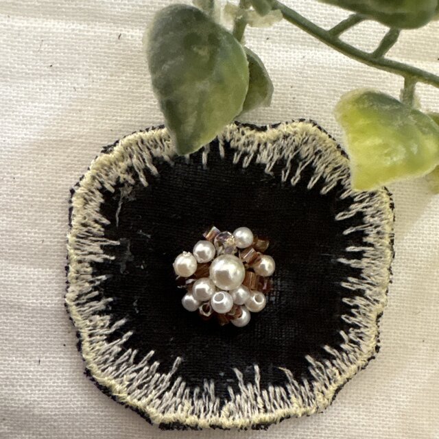 coharu おまとめ ミナペルホネン ハンドメイドブローチ アクセサリー ＊ ＊☆ハンドメイドミナペルホネン⚮̈ jelly flower♡パールブローチ