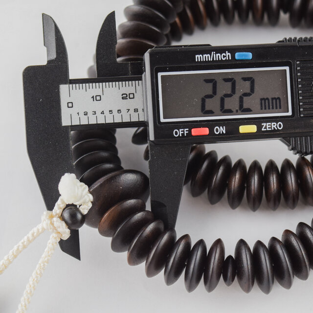 天台宗 大平 縞黒檀 正式数珠 男性用 京都 JUA79 | iichi 日々の暮らし