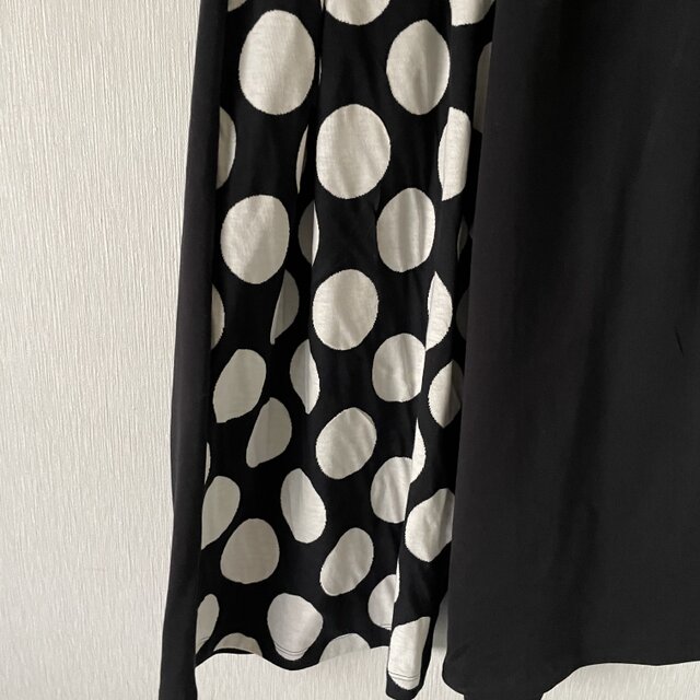 ドット大ランダム切替サルエルパンツ 黒白F | iichi 日々の暮らしを