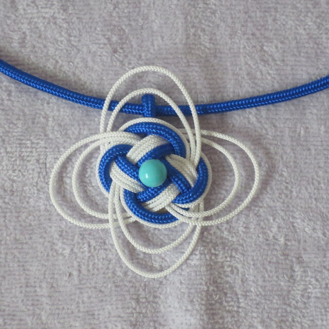 和みネックレス　藍