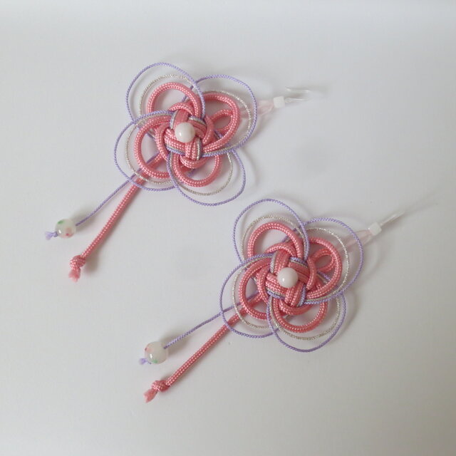 和みピアス　桃花