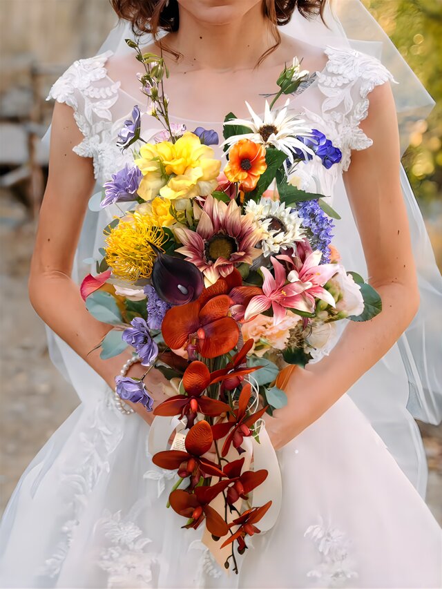 光触媒 人工観葉植物 ウォールグリーン フェイクグリーン 胡蝶蘭ブーケ