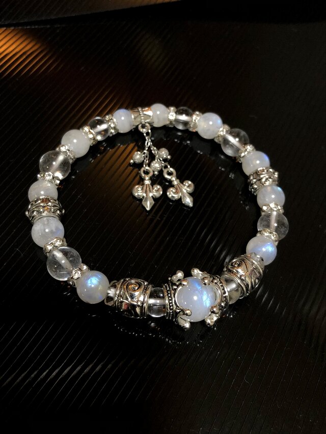 ブルームーンストーン プラチナルチルクォーツ デザイン 天然石