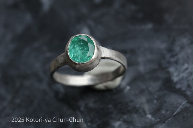 エメラルドザンビア産ブレスレット約7mm 小鳥屋ジュエリー】特注オーバルカット ザンビア産ノンオイル