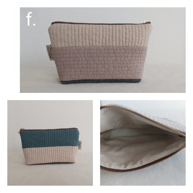 ヌビ パッチワーク ファスナーポーチ | iichi 日々の暮らしを心地よく