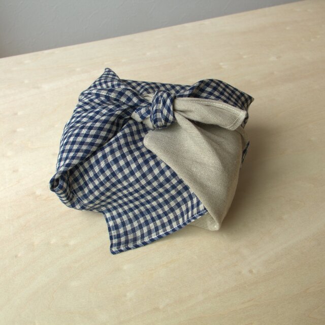 手織り・藍染め　小さな風呂敷B