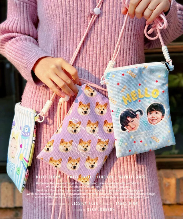 世界に一つだけの小バッグ　 愛犬・愛猫・動物・ペット・ウサギ・ハムスター・鳥