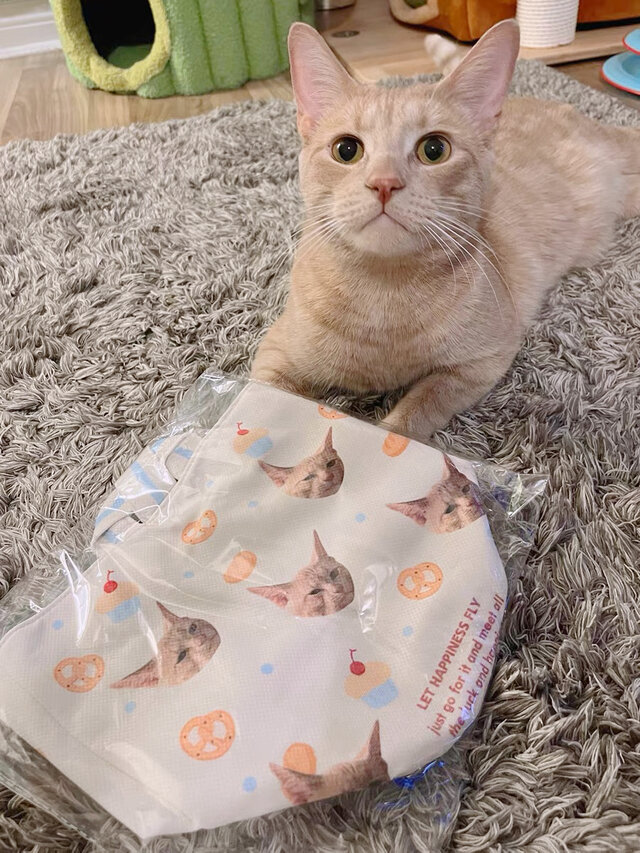 世界に一つだけのバケツ型トートバッグ　 愛犬・愛猫・動物・ペット・ウサギ・ハムスター・鳥