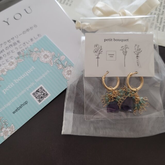 ぷしゅ♦︎14kgfピーターサイト・ブルージルコンイヤリング 14kgf 】涼しげで洗練された輝き＊ブルージルコン ピアス/イヤリング