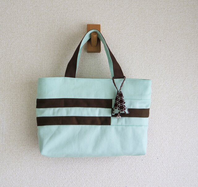 レッスンバッグ×2 コップ袋×2 お着替え袋×2 / チョコミント、ミントプラム チョコミント | iichi 日々の暮らしを心地よくするハンドメイドや