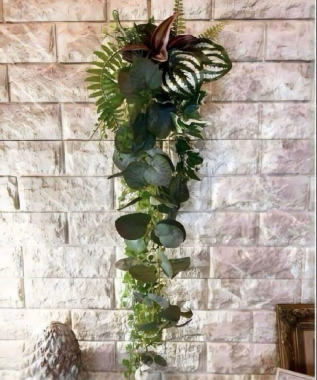 光触媒 人工観葉植物 ウォールグリーン フェイクグリーン サンスベリア75