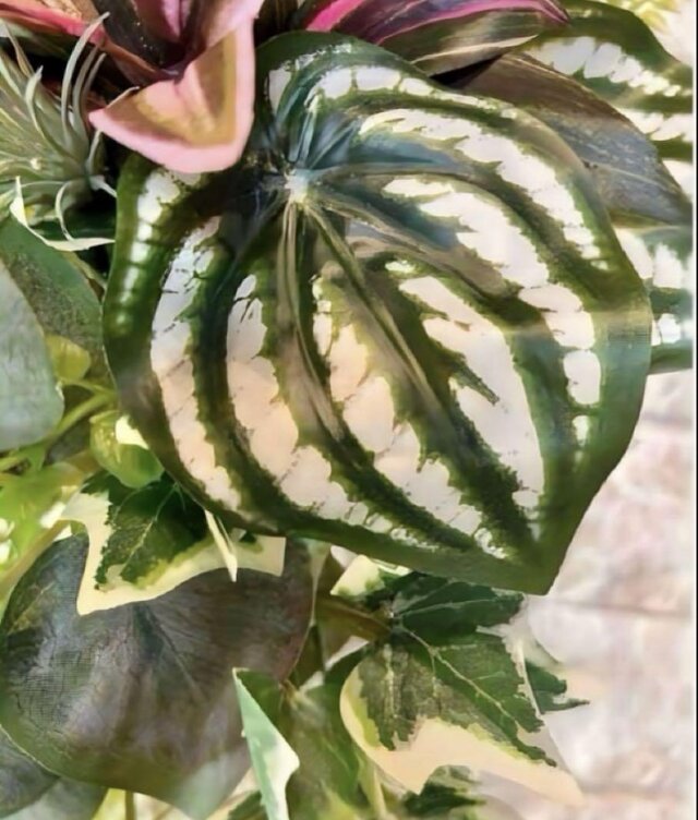 光触媒 人工観葉植物 ウォールグリーン フェイクグリーン 麻壁掛け75