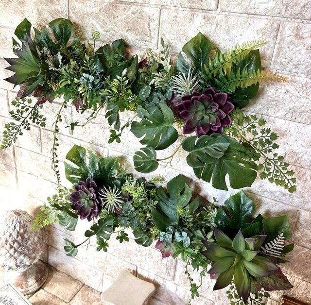 光触媒 人工観葉植物 ウォールグリーン フェイクグリーン 壁掛け