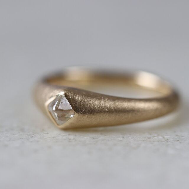アンカットダイヤモンド（ダイヤ原石）リング【K18】 | iichi 日々の