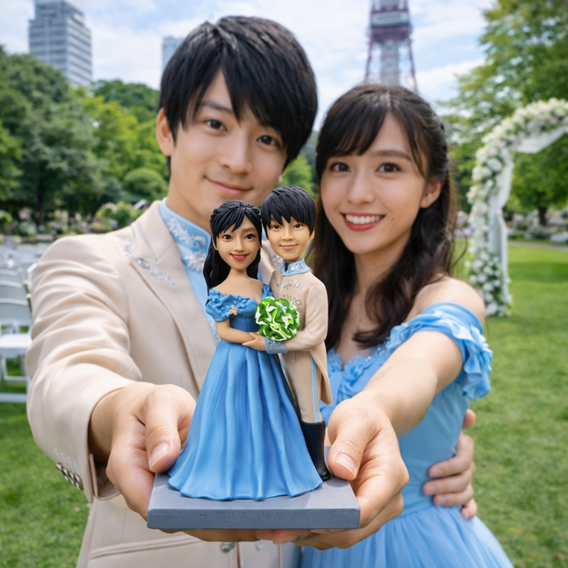 写真から作るオーダーメイドフィギュア｜カップルそっくり似顔人形