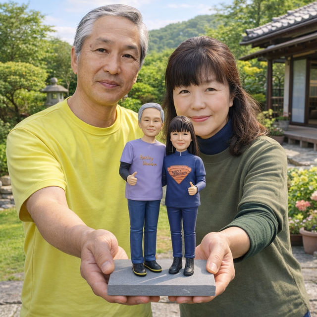 写真から作るオーダーメイドフィギュア｜ご夫妻へ贈る｜還暦祝い