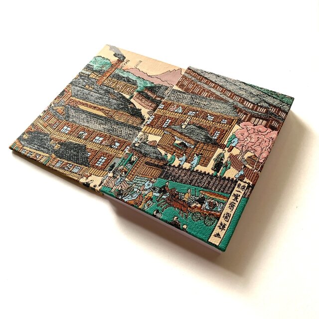 布絵　織物　平安　額装 布絵 織物 平安 額装