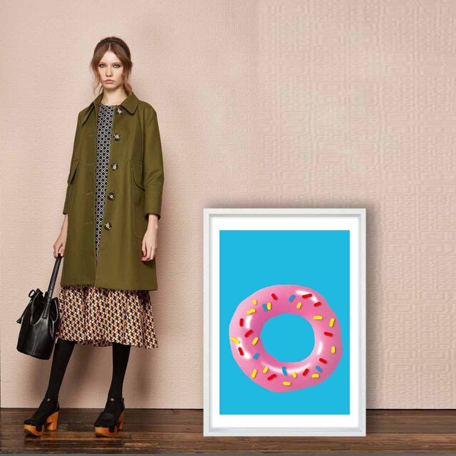 ドーナツ 送料無料 イラスト A4〜A0 ポスター アートポスター アート