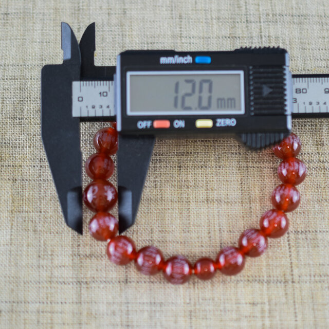 腕輪 赤瑪瑙/レッドアゲート 般若心経彫入り 10mm ブレスレット 数珠