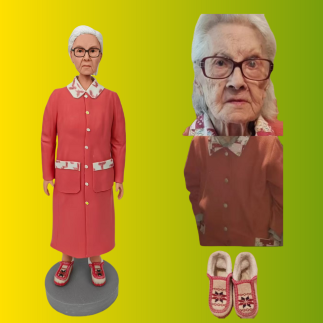 オーダー メイド 人形 オリジナルフィギュア キャラクター 、母、母の日、祖母、誕生日、還暦祝い、退職祝い、手作りプレゼント