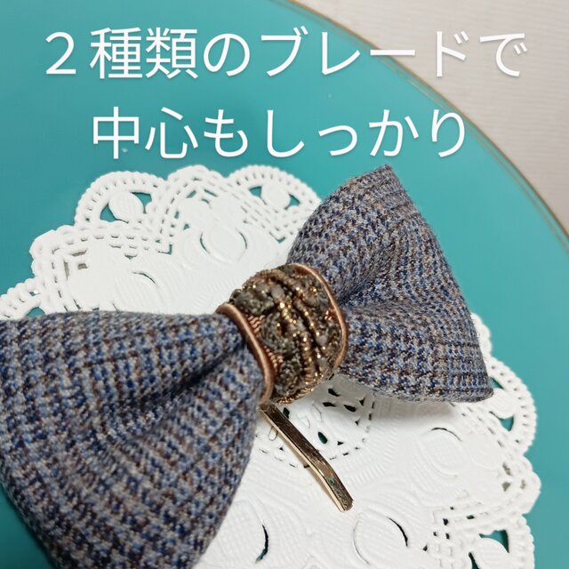 ハンドメイドリボン　ポニーオー F-135) リボンポニーフック | ビーズ・パーツなどのハンドメイドパーツ