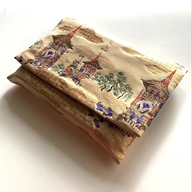 『鉾包』　金襴織物御朱印帳袋　六丁織　B5サイズ　鉾　祇園京都　祭り　悪鬼払い　御朱印帳ケース　御朱印帳ポーチ　桐生織物