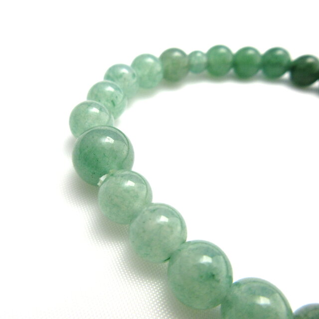 インド翡翠 グラデーション 腕輪 ブレスレット 数珠 天然石