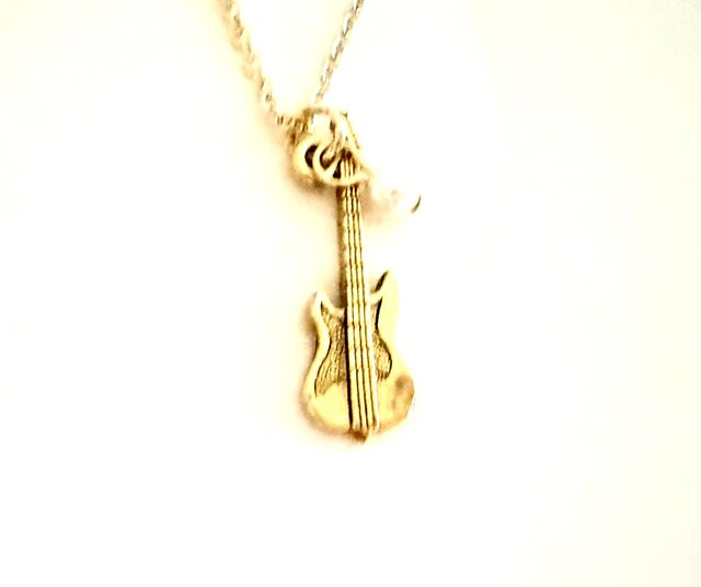 アメリカ製 エレキギター の ネックレス】ゴールドカラー