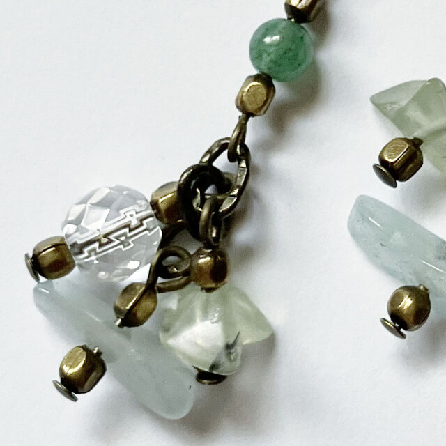 龍の波動を込めたグリーンアベンチュリン‪ネックレス 楽天市場‬