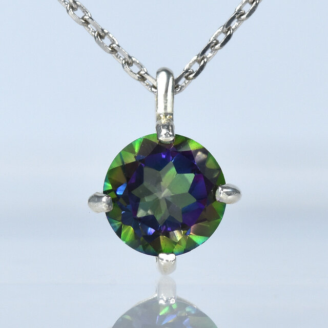 ミスティックトパーズ ペンダント ネックレス SV925 CJ007CIBSN