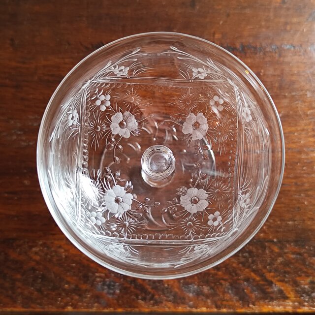 アンティーク ヴィンテージ TUDOR CRYSTAL 上品なシャンパングラス 高