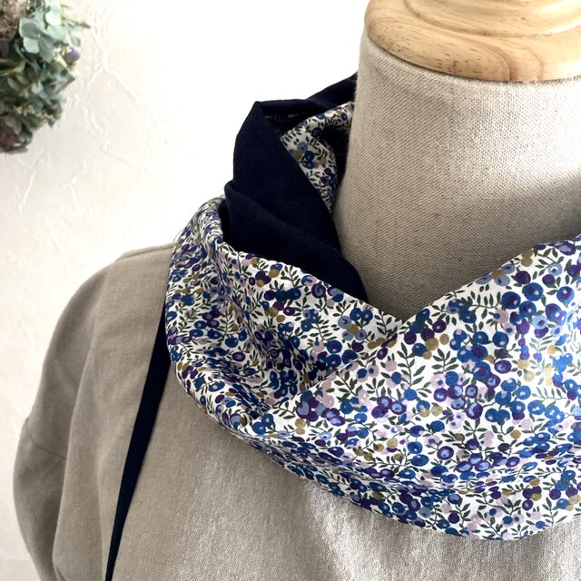 ＊ふんわりスヌード/ダブルガーゼ＊リバティプリント・ウィルトシャーバド