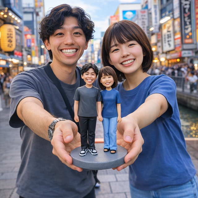 写真から作るオーダーメイドフィギュア｜カップルそっくり似顔人形