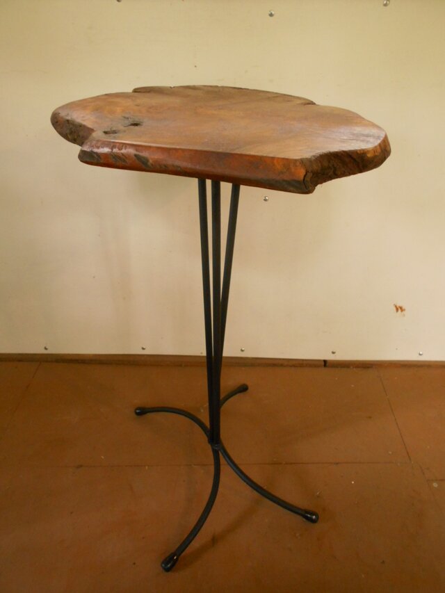 　けやきアイアンカフェテーブル　06-11　