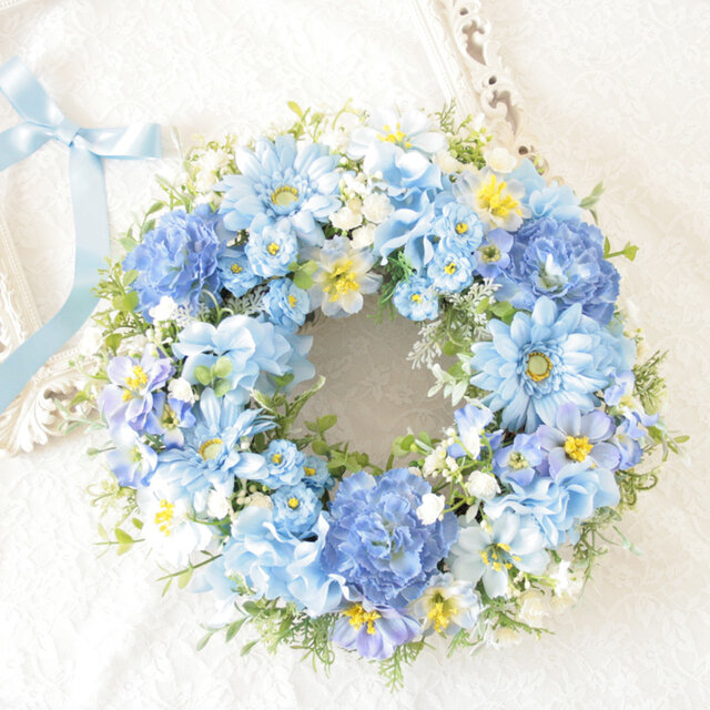 しあわせ運ぶブルーのリース