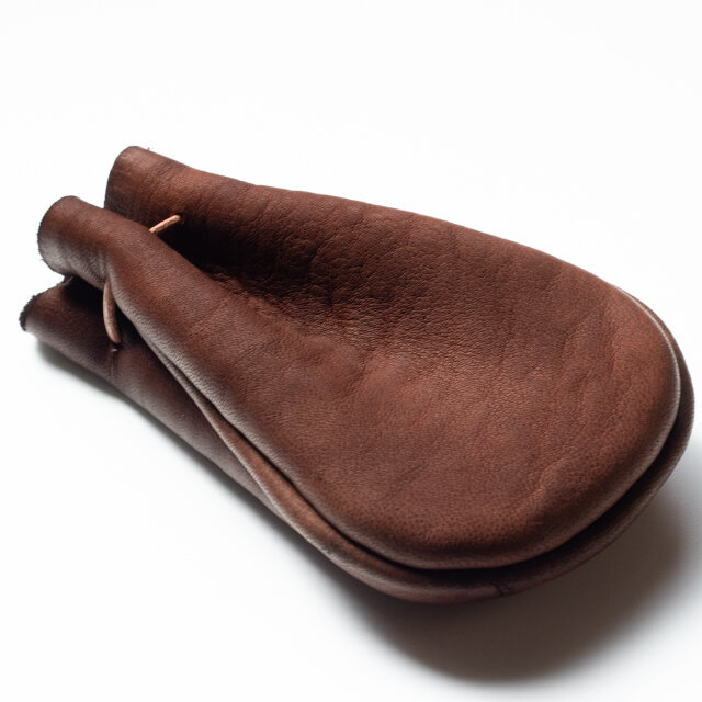 巾着　牛革 即納 モールドレザー巾着ショルダー[巾着バッグ キャンバス 革