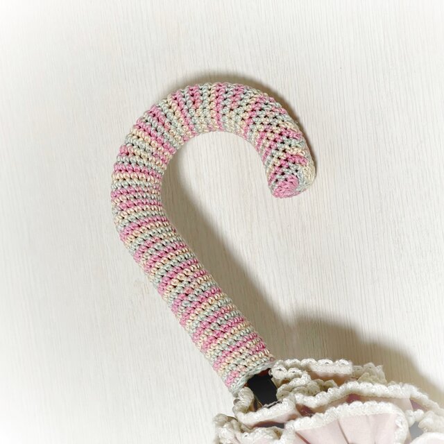 グラデーションの傘の柄カバー/ピンクミックス