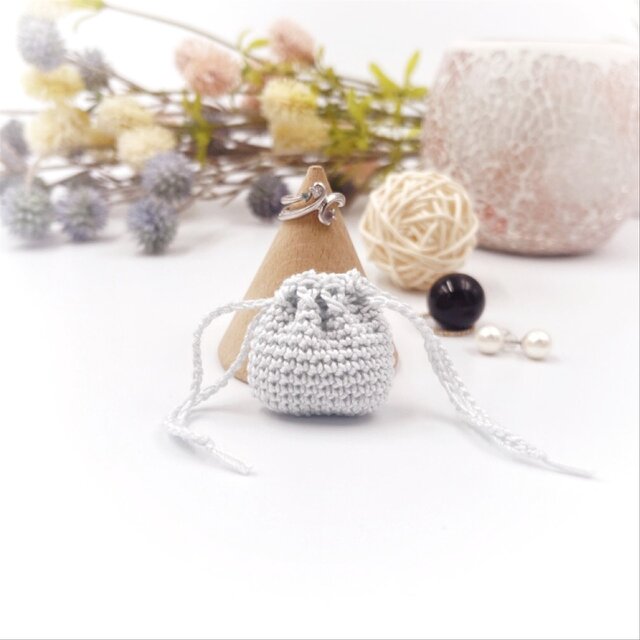 アクセサリー用ミニ巾着パステルS/アクア