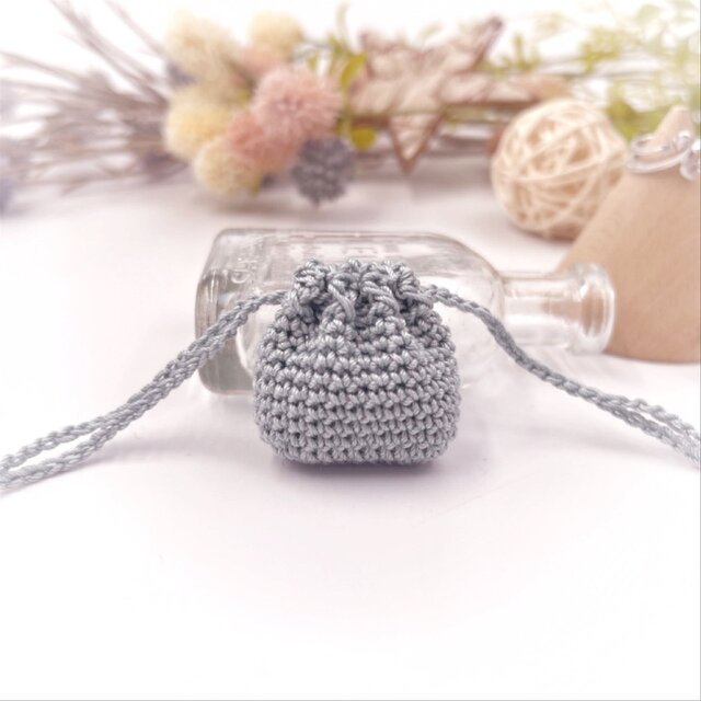 アクセサリー用ミニ巾着くすみカラーS/アクア