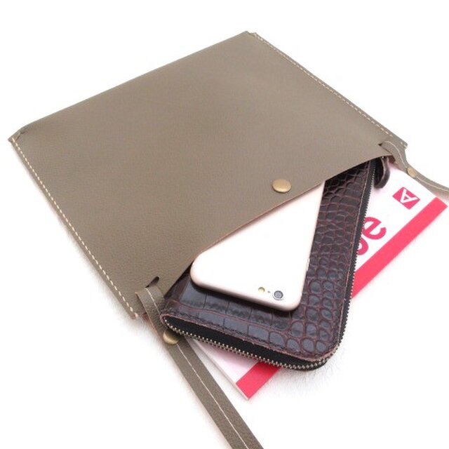 《牛革》便利なインナーサコッシュ♪２wayフラットタイプ・Sサイズ・098