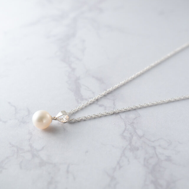 マルチWAY＊淡水パール＆SV925チェーン2連ネックレス＆後付け