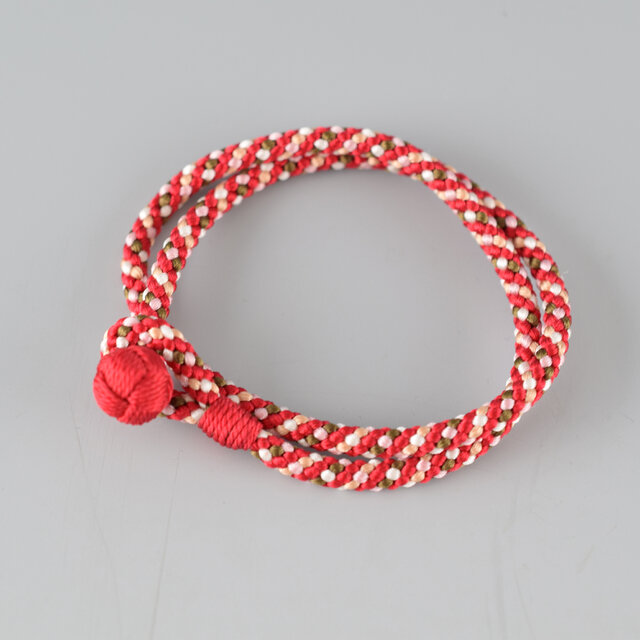 腕サイズ18cm】組紐 くみひも ブレスレット ギフト 正絹 二重巻