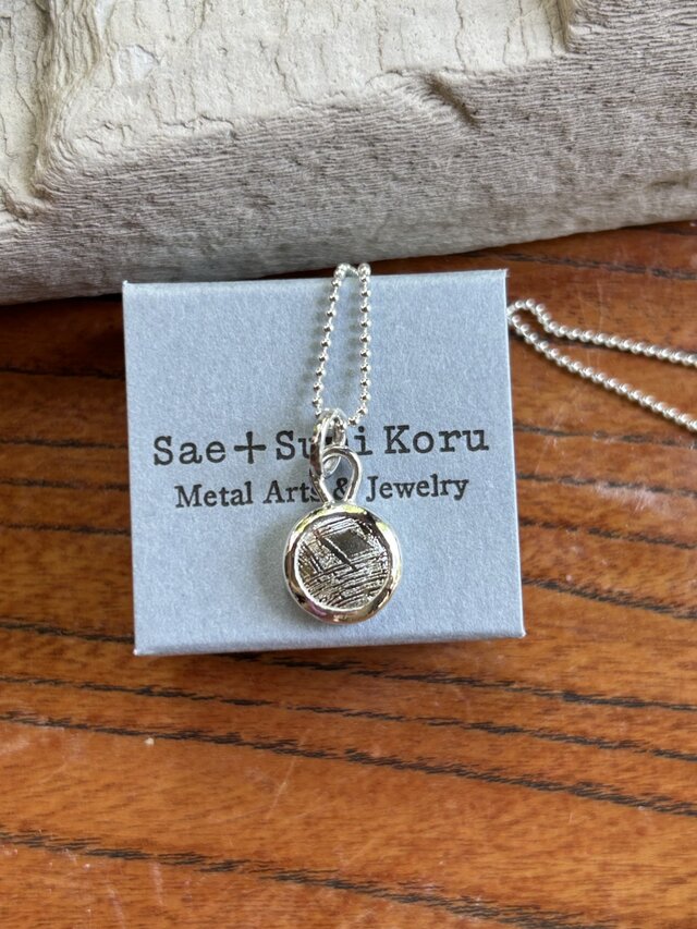 ムオニオナルスタ隕石（メテオライト）シルバーペンダント◇Silver