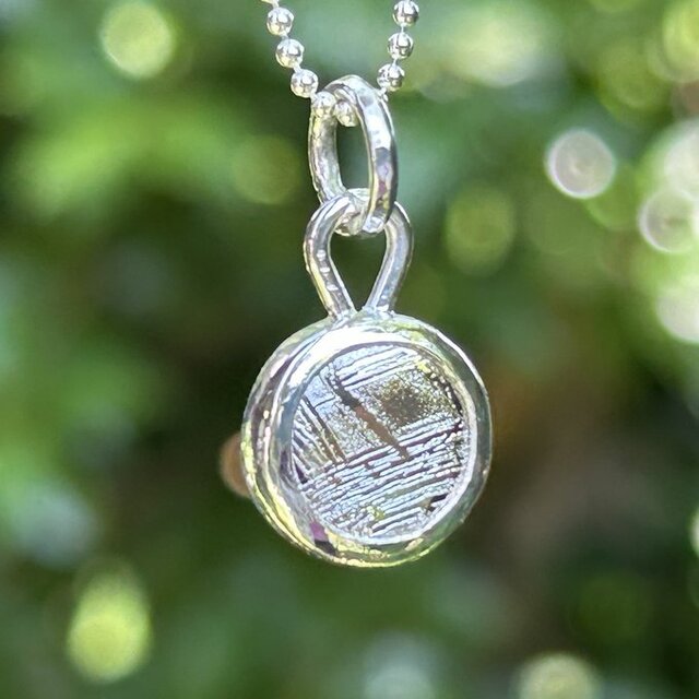 ムオニオナルスタ隕石（メテオライト）シルバーペンダント◇Silver