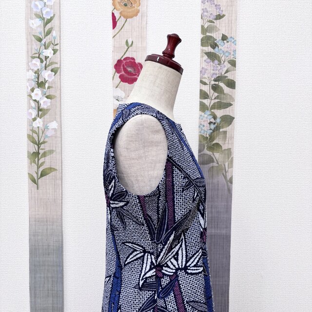 浴衣反物から作ったプリンセスラインワンピースと日傘 風待月 | iichi