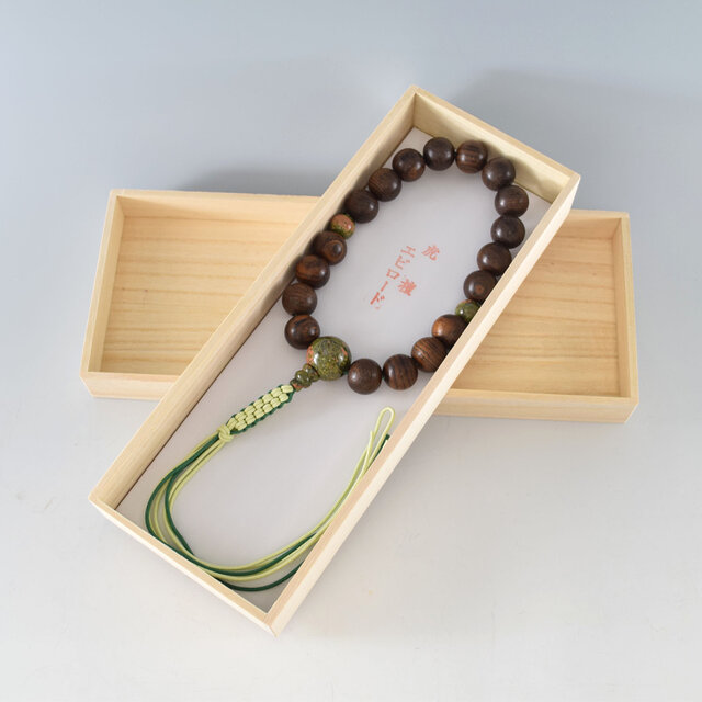 虎檀    エビロード   略式数珠     念珠　京都　JUA7