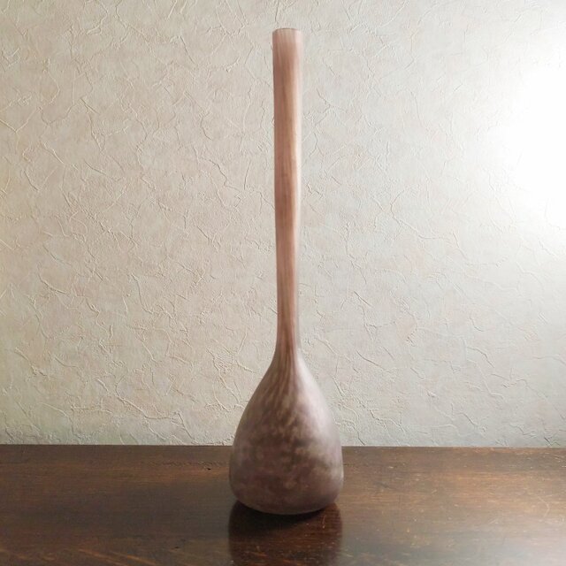 アンティーク フランスAndre Dlatte作 粋なつる首花器 高29.5