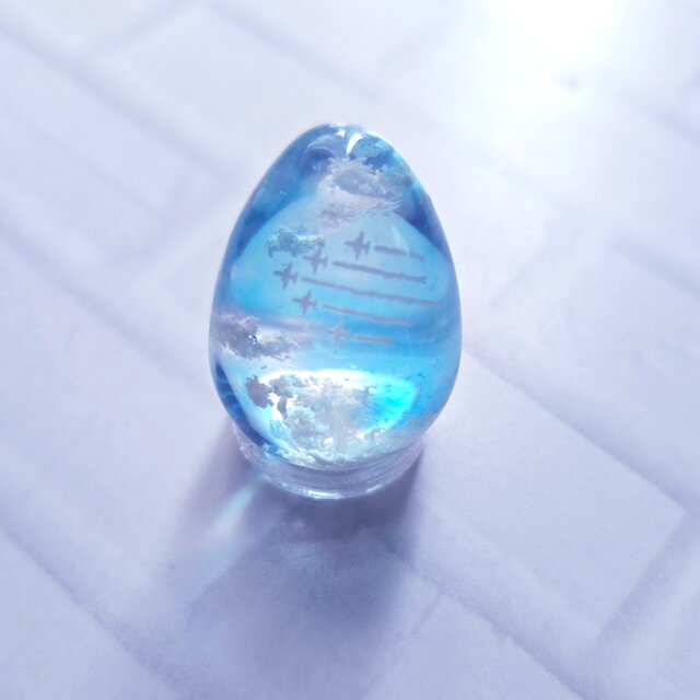 空レジン】*｡・+ブルーインパルス+・｡*【雲レジン】 | iichi 日々の